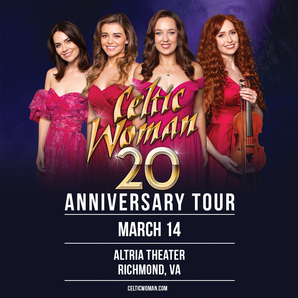 More Info for GRAMMY-NOMINATED MUSIC SENSATION CELTIC WOMAN BRINGS 20TH ANNIVERSARY TOUR TO ALTRIA THEATER ON MARCH 14
