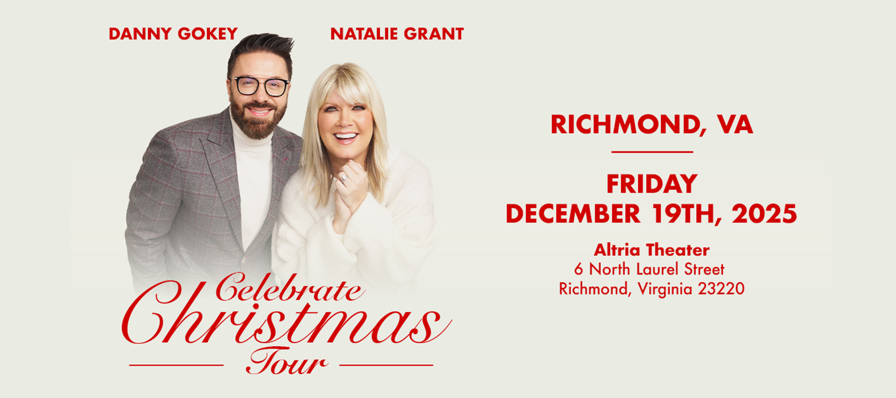 Natalie Grant & Danny Gokey: Celebrate Christmas Tour
