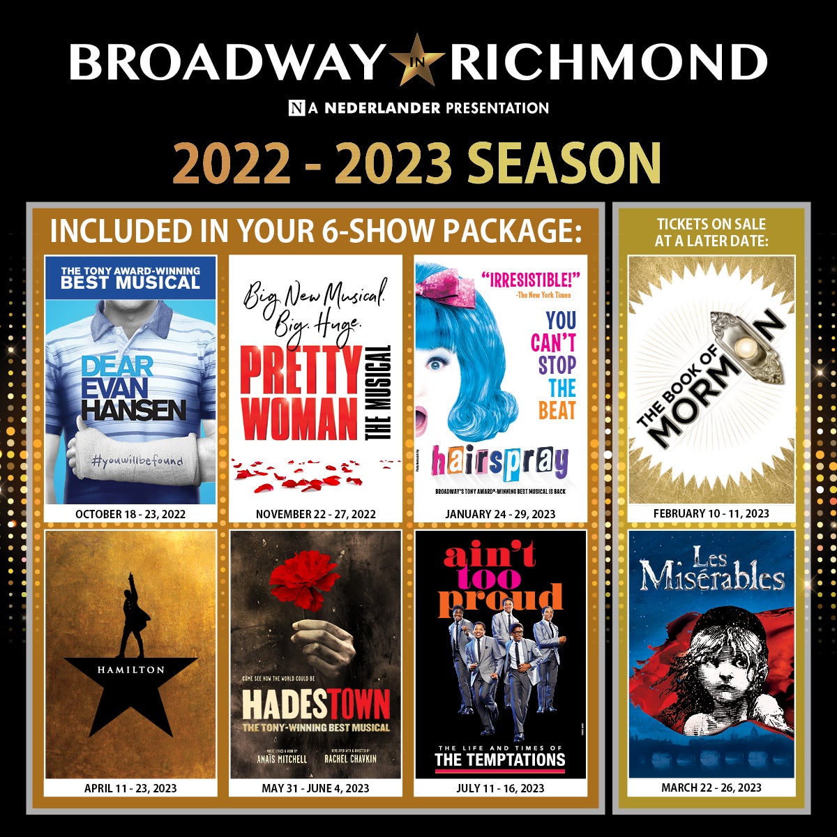 More Info for BROADWAY IN RICHMOND ANNOUNCES BIGGEST SEASON EVER