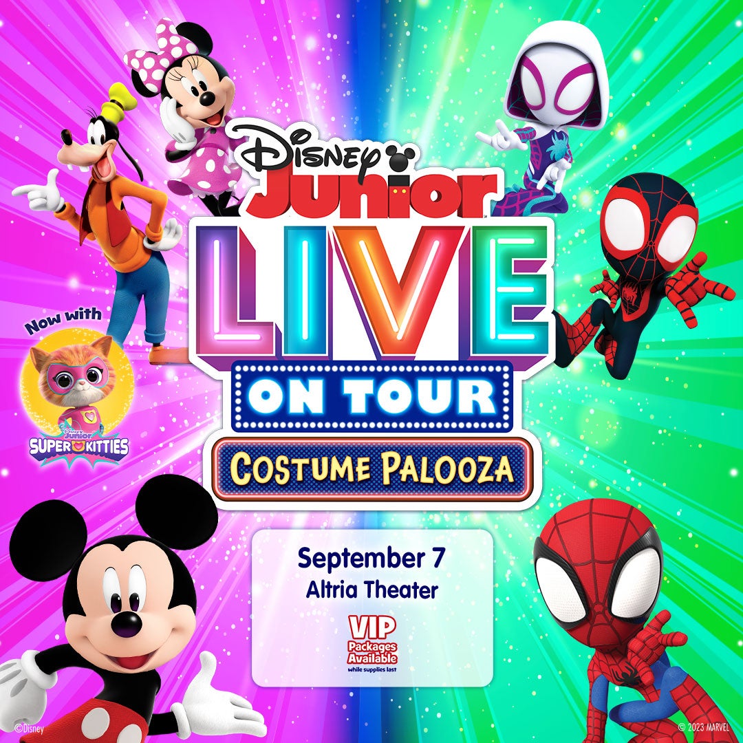 DISNEY JUNIOR LIVE ON TOUR: COSTUME PALOOZA ARRIVES AT ALTRIA THEATER ON SEPTEMBER 7