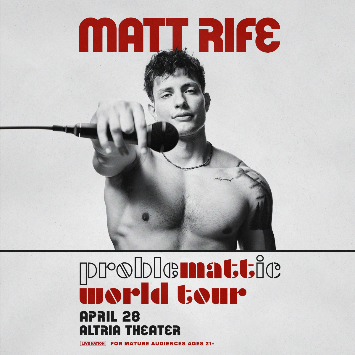 More Info for MATT RIFE ANNOUNCES ‘PROBLEMATTIC WORLD TOUR’