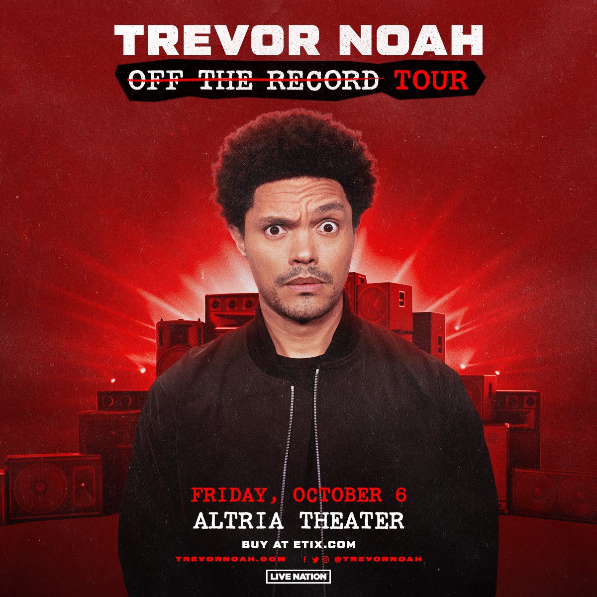 More Info for TREVOR NOAH ANNOUNCES 2023 “OFF THE RECORD” TOUR
